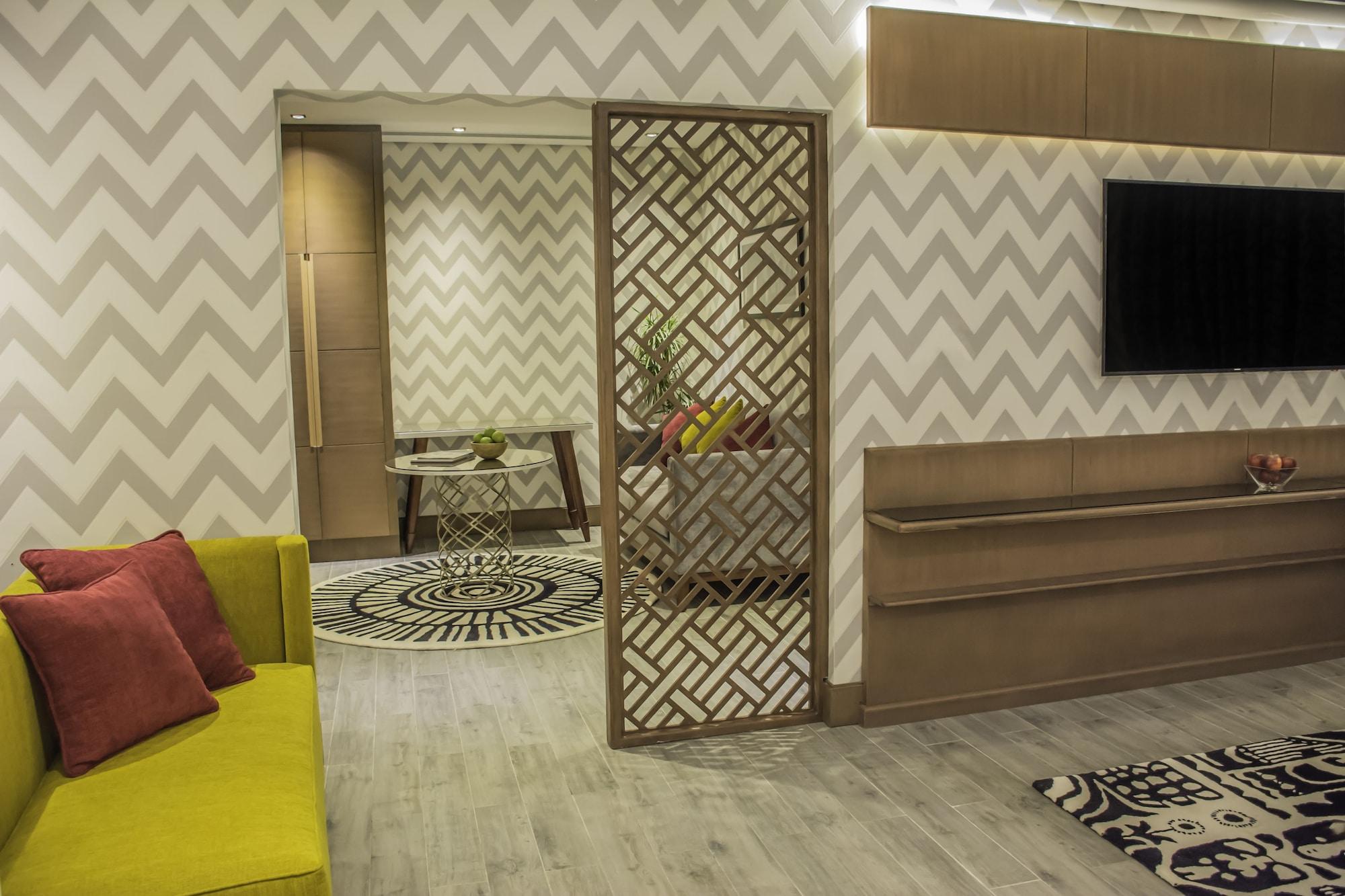 Radisson Blu Resort, Al Khobar Félhold-öböl Kültér fotó A room divider in a living room