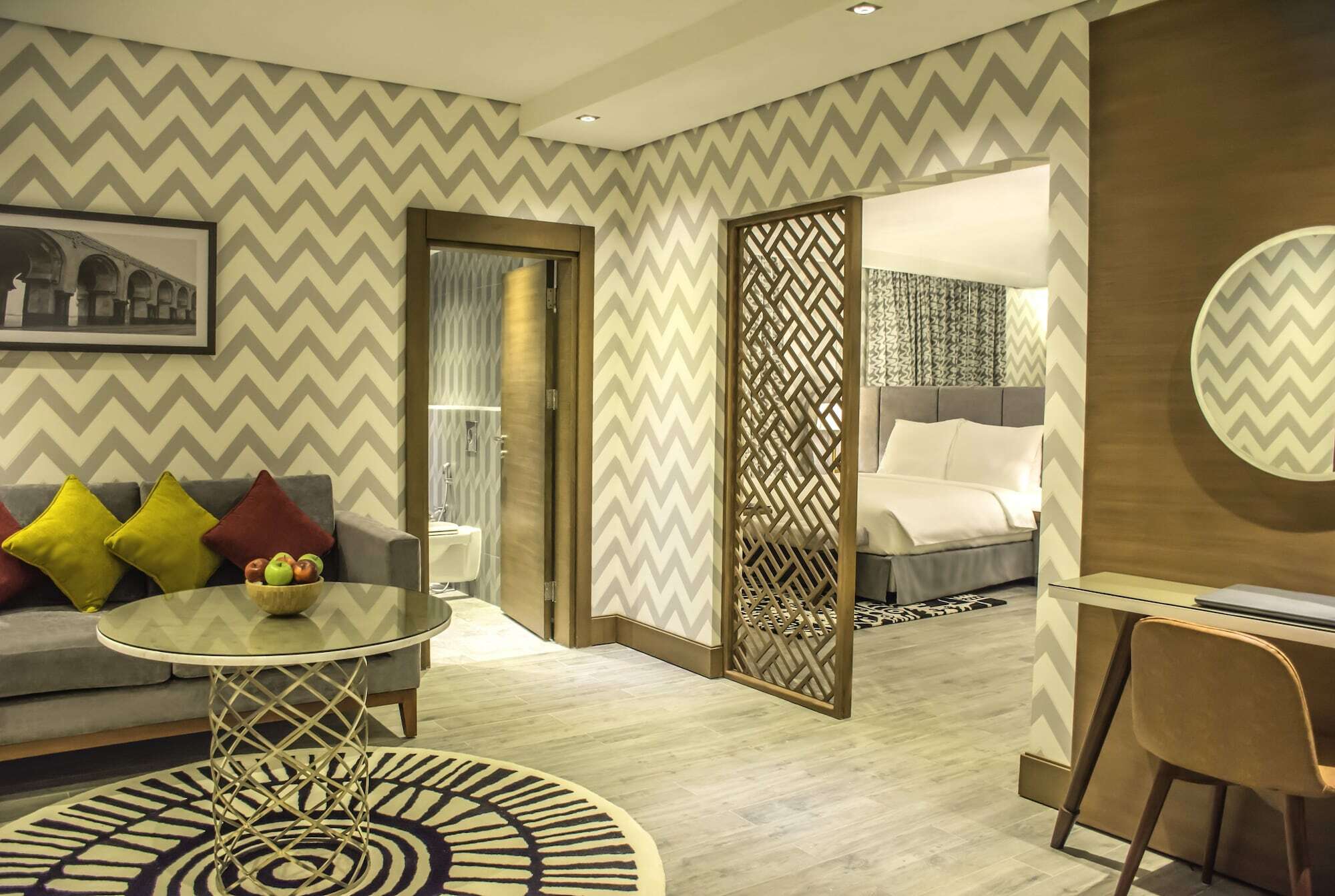 Radisson Blu Resort, Al Khobar Félhold-öböl Kültér fotó A suite at the hotel